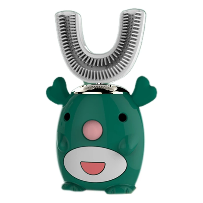Cepillos dientes blanqueadores ultrasónicos en forma para niños, cepillo dientes eléctrico automático, limpieza en 60