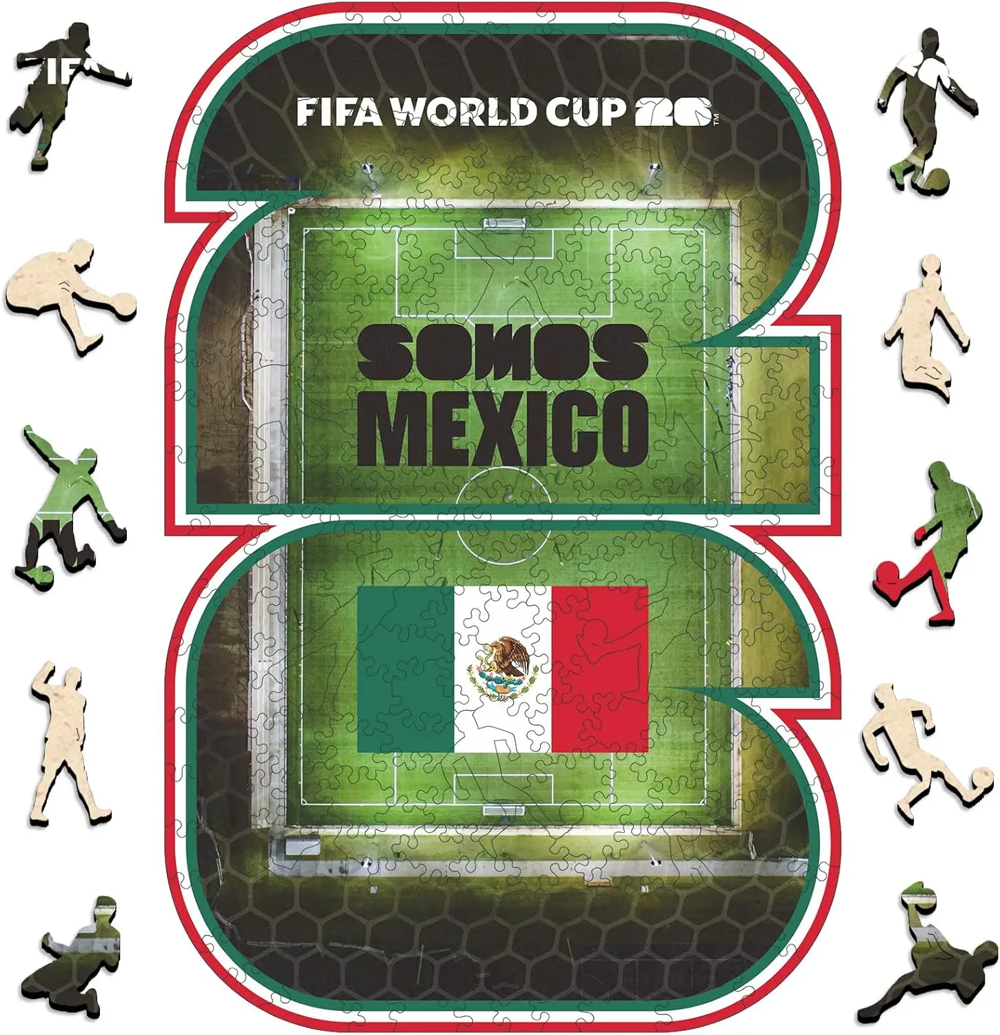 

FIFA World Cup 2026 Official Stadium Puzzles - Mexico Edition 200-Piece Wooden Puzzles for Adults Officially Licensed Fans Gift