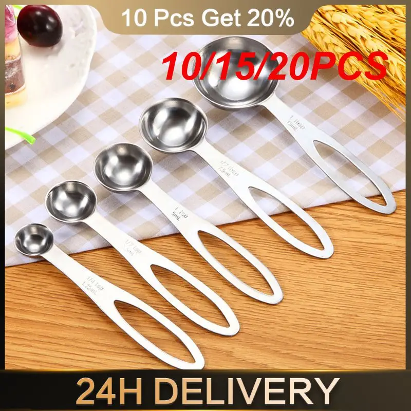 10/15/20PCS Teaspoon Accurate Measurement Multi-purpose Essential Baking Tools For Kitchen Measuring Spoons Set