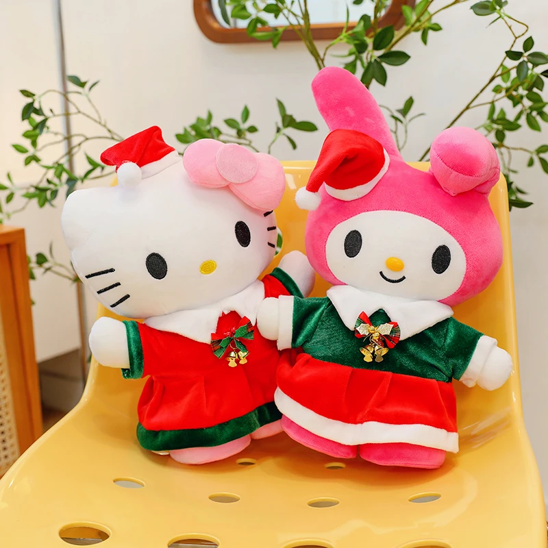 

Sanrio Kawaii Hello Kitty Kuromi Melody Cinnamoroll плюшевая кукла рождественский аниме мягкая набивная кукла плюшевая игрушка для детей Рождественский подарок