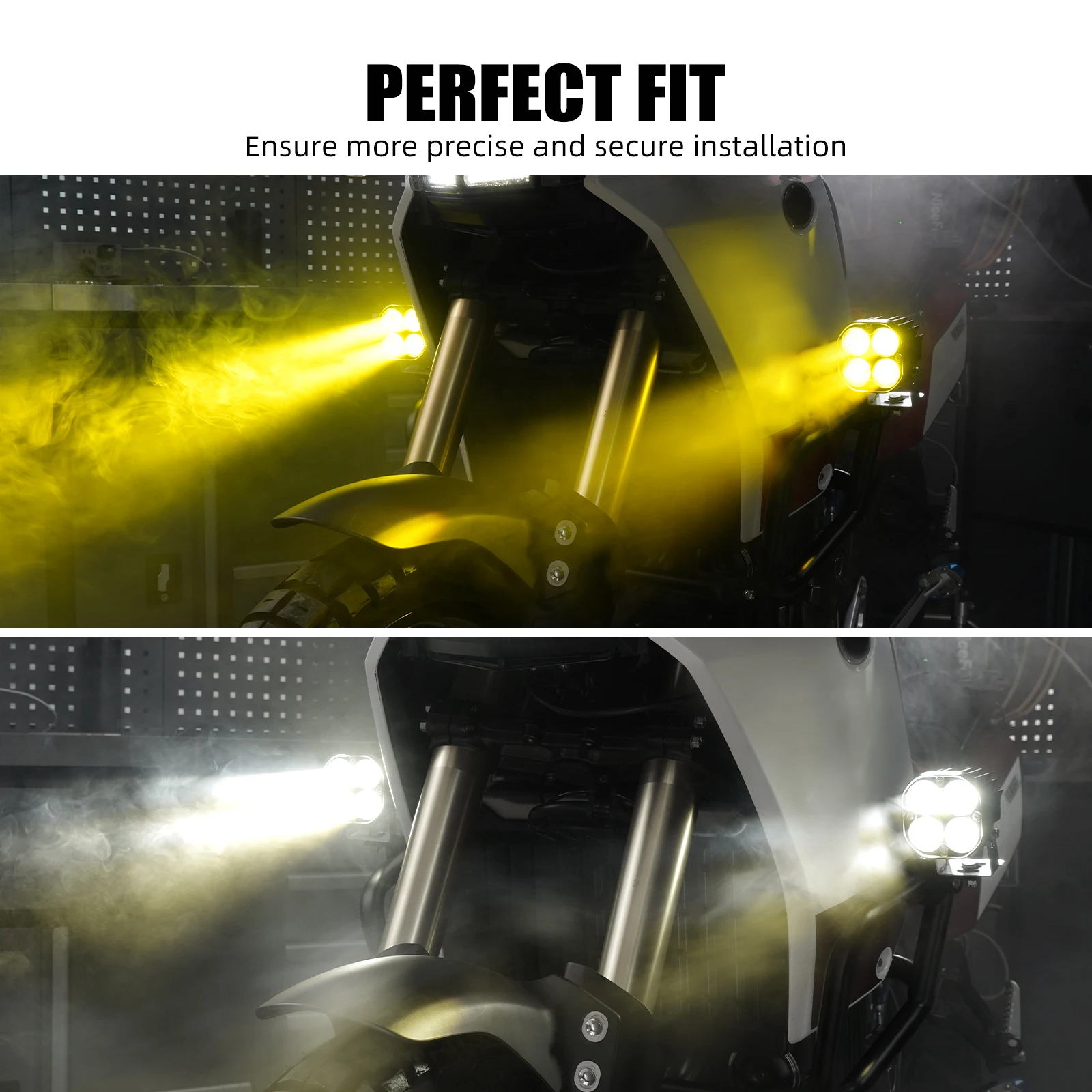 NICECNC For Yamaha Tenere 700 2019-2024 2020 2021 2022 2023 Motorcycle Led Auxiliary Light Additional Lights Front Lighting Kit