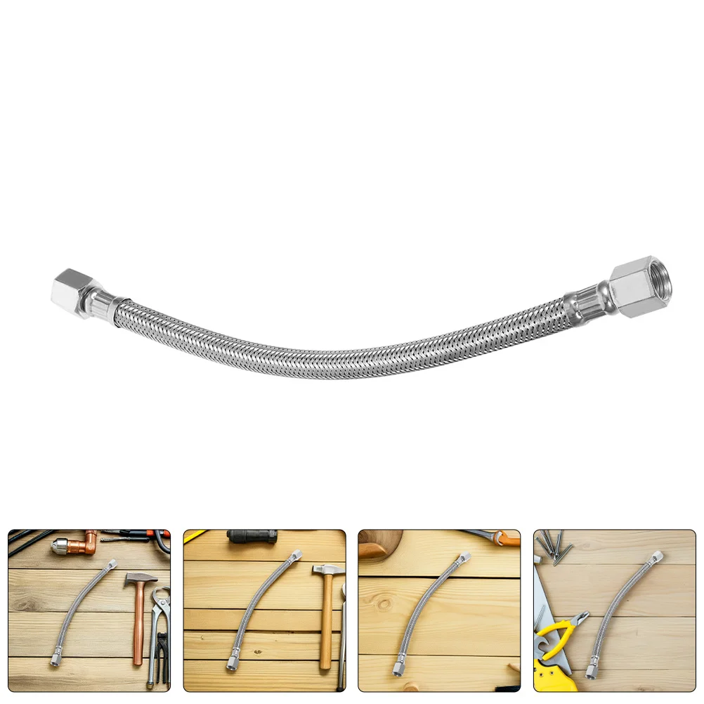 

2pcs Air Compressor Aluminum Tube Replacement Flexible Hose Stainless Steel Exhaust Pipe For Pneumatic Tools Air Compressor