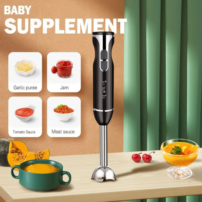 Handheld Electric Immersion Blender Multifunctional Food Mixer Egg Beater Baby Food Maker Juicer Meat Mincer Milkshake Machine