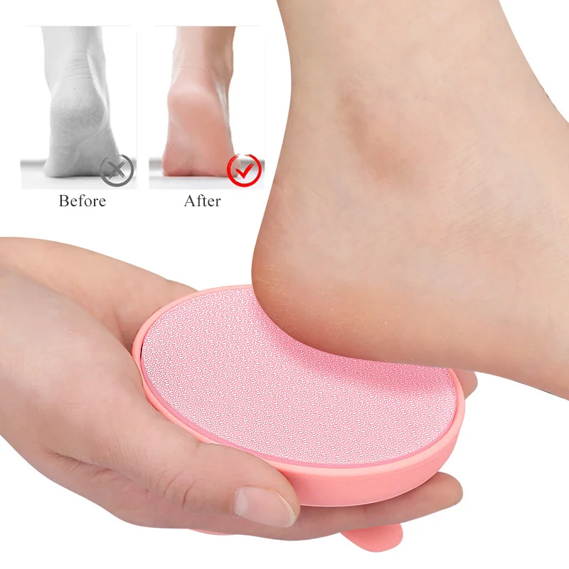 ที่ขัดเท้าแก้วนาโนที่ขัดผิวหนังที่ตายแล้วหนังกลับที่ขูดส้นเท้าเครื่องมือทำเล็บเท้า