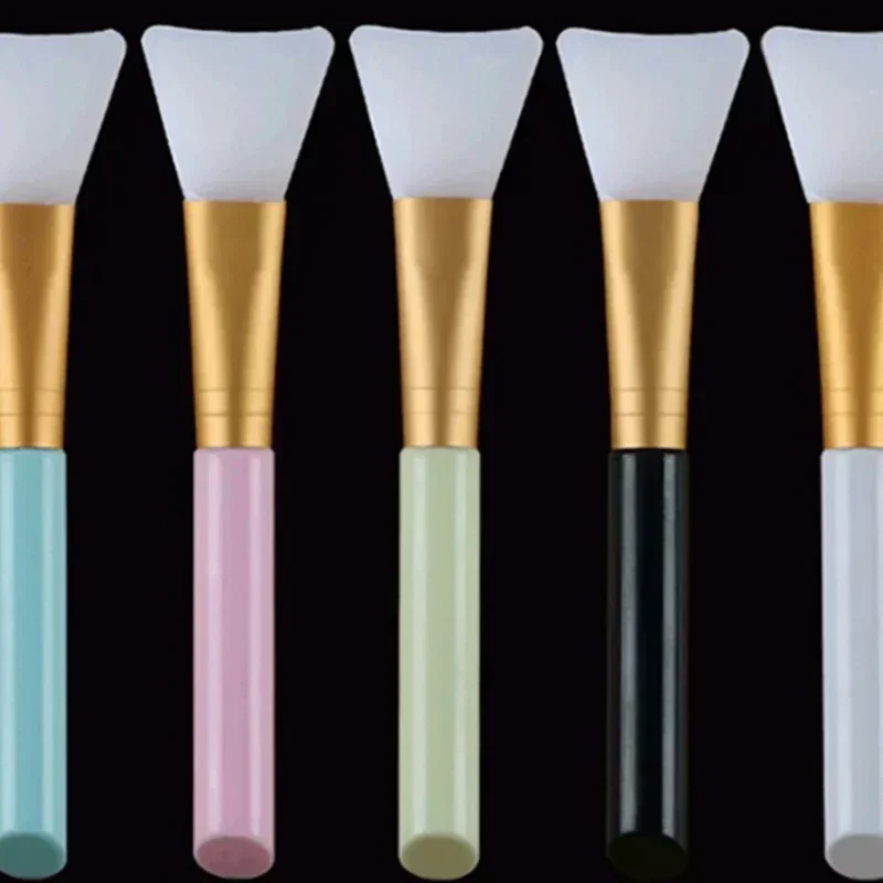 Brocha de maquillaje, 5 colores, 1 pieza, brocha de gel de sílice de barro de máscara suave, herramienta de maquillaje facial, exfoliante de contorno natural 3D, cuidado profesional de la piel