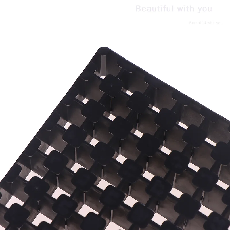 New100 فتحات حامل قلم أسود سعة كبيرة حامل قلم تحديد فرشاة القلم تخزين الرف حامل فرشاة المكياج متعدد الوظائف #5