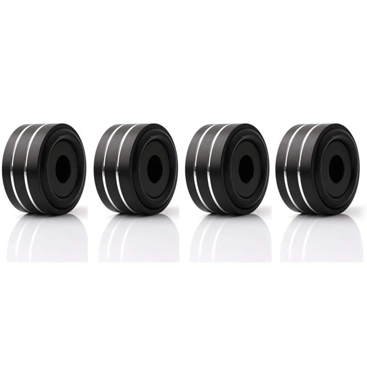 ABJG-4Pcs 40X20Mm الألومنيوم HiFi AMP مكبر الصوت عزل حامل القرص الدوار