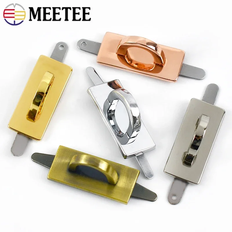 2/4/10Pcs 10mm Meetee Metal D Rings Bag Connector Buckles Arch Bridge with Screws Handbag Hanger Hooks Hardware Accessories