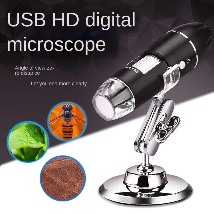 Adjustable 1600X 2MP 8 LED Digital Microscope Handheld Portable Digital USB Magnifier Electronic HD Magnification Endoscope