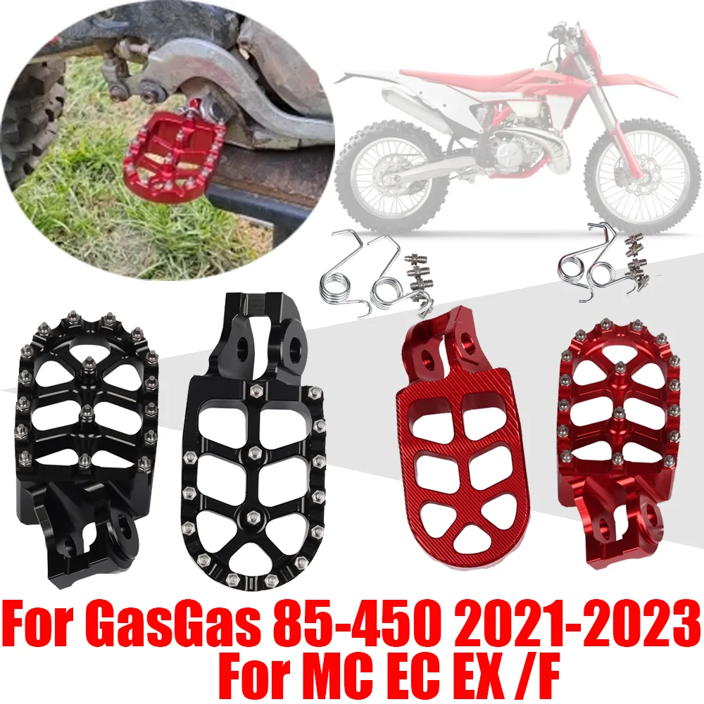 

Footrest Footpeg Foot Pegs Pedal Rests Parts For GasGas Gas Gas 85 125 250 300 350 450 MC EC ECF EX F 250F 350F 450F MC300 EX350