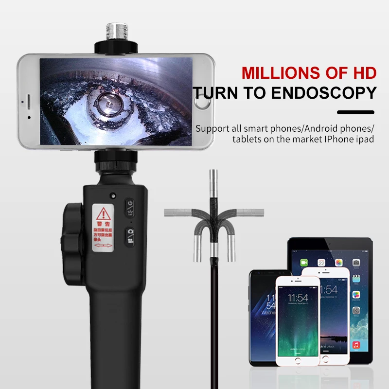 Portable hd Articulating Borescope Video 5.5 mm Handheld Industrial Wireless Snake Endoscope USB Endoscope Camera