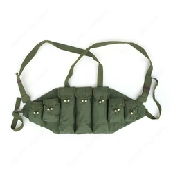 ORIGINAL SURPLUS VIETNAM WAR CHINESE TYPE 56 AK-47 CHEST RIG HUNTING AMMO POUCH MAGAZINE POUCH CN10301