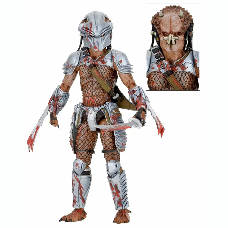 AVP Alien Vs Predator Action Figure Machiko Noguchi Hornhead Predator Figure PVC Koleksi Model Mainan 15-20Cm