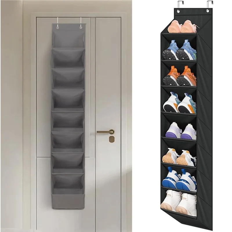 

Навесной органайзер для обуви без сверления с многослойными карманами для хранения, настенная подвесная сумка для прихожей, для организации домашнего пространства