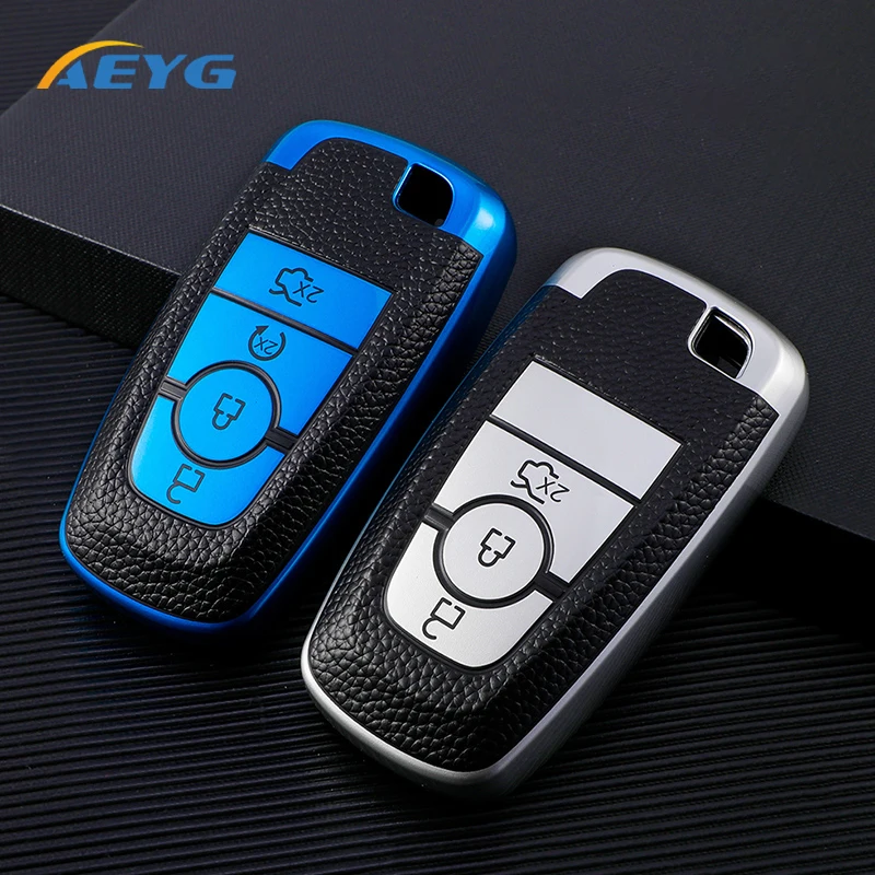 

TPU Car Remote Key Case Cover Shell Fob For Ford Fusion Modeo Mustang Explorer Edge Ecosport Edge For Lincoln Mondeo MKC MKZ MKX