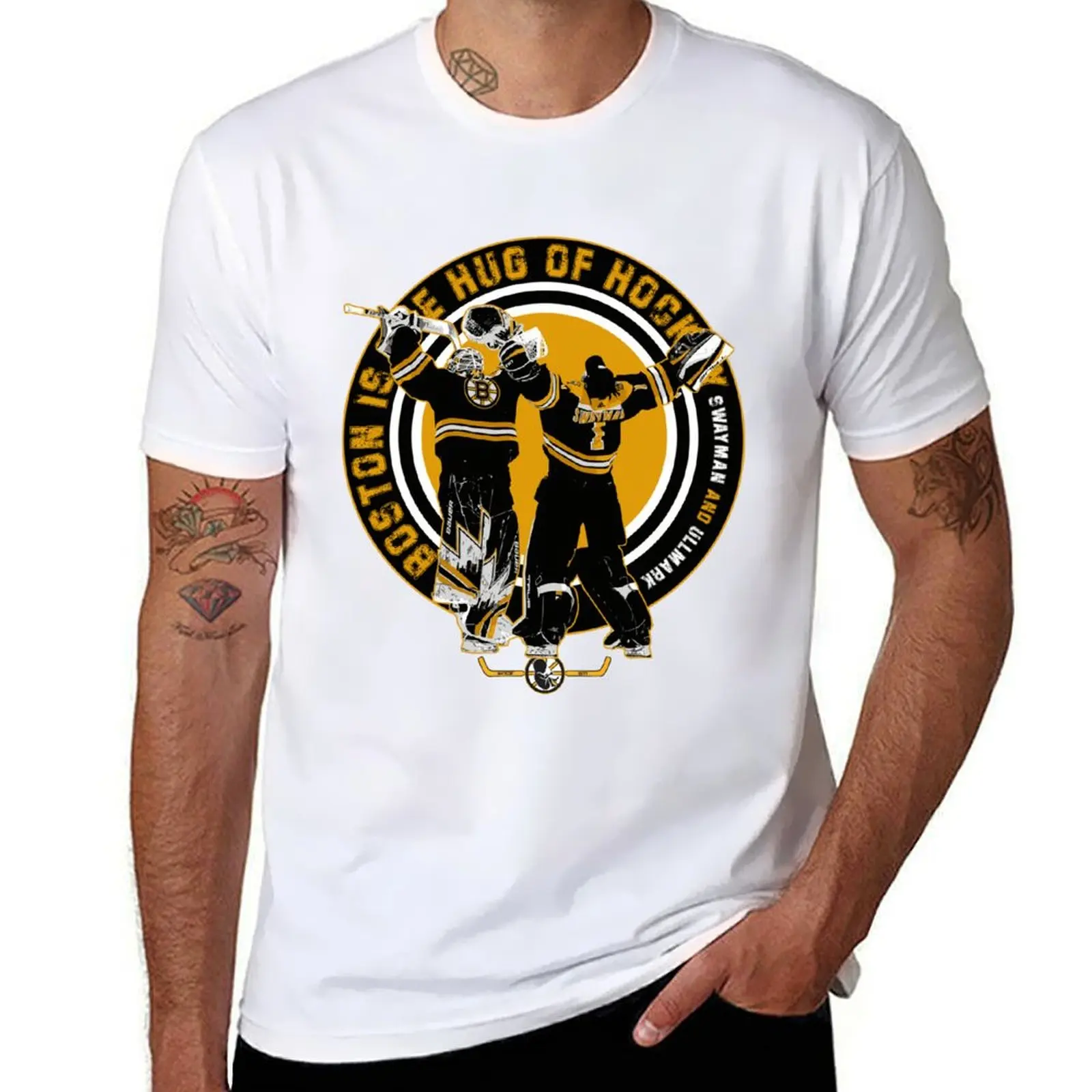 

The Hug Of Hockey T-Shirt Water Resistant Casual T-Shirt