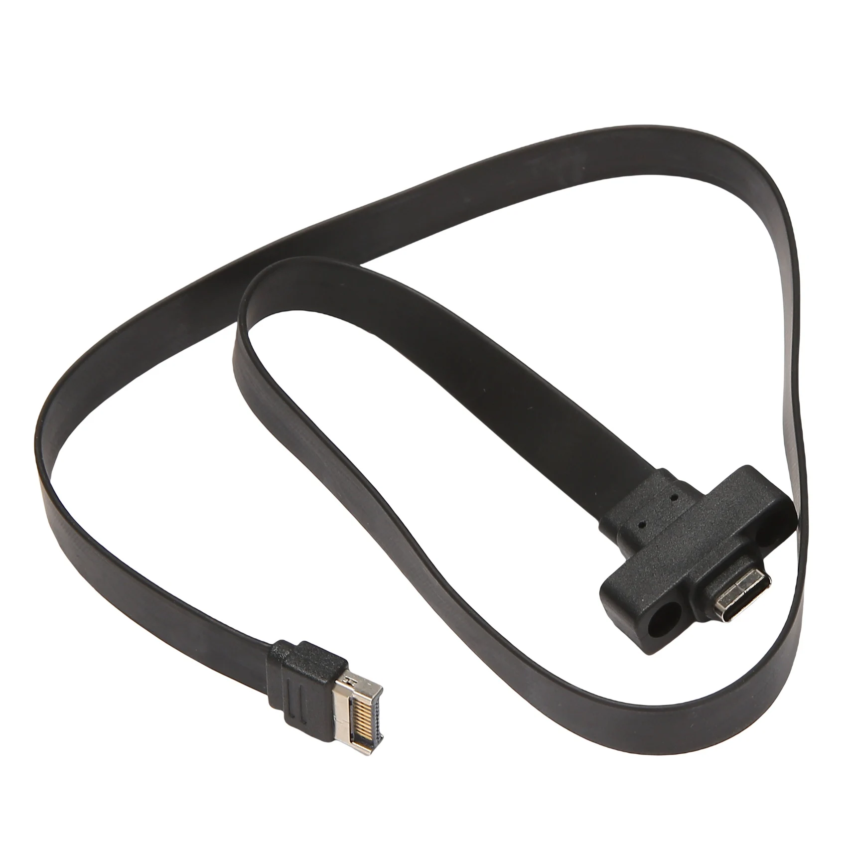 

Удлинительный кабель USB 3.1 на переднюю панель типа E к типу C, внутренний переходной кабель Gen 2 (10 Gbit/S), с 2 винтами (50 см)