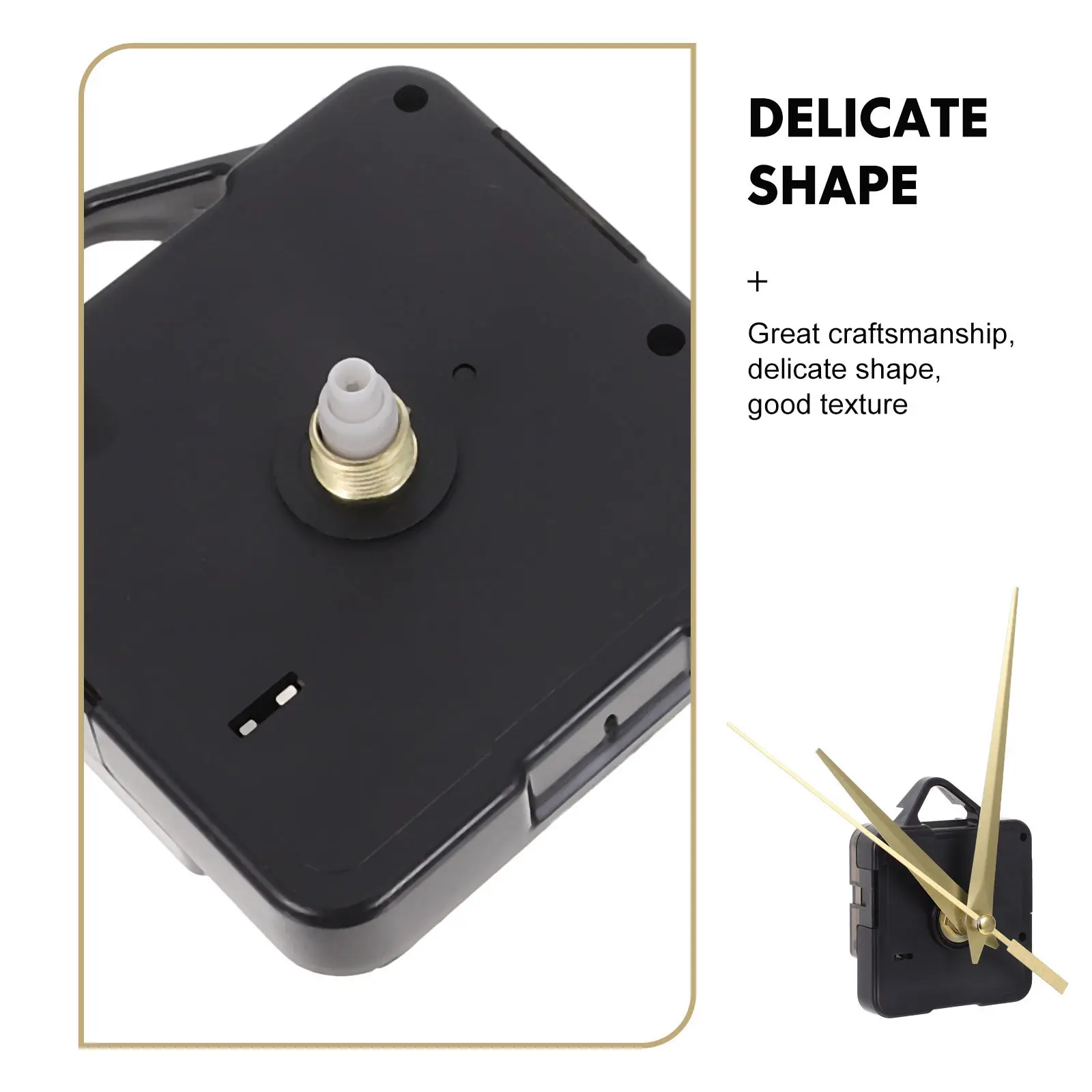 1Set Quartz Clock Mechanism Silent Replacement Kit DIY Wall Clock Movement Parts Golden Color Accurate Timekeeping