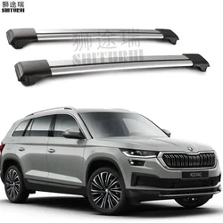 SHITURUI 2Pcs Roof Bars for SKODA Kodiaq NS7 2016-2022 SUV Aluminum Alloy Side Bars Cross Rails Roof Rack Luggage Carrier