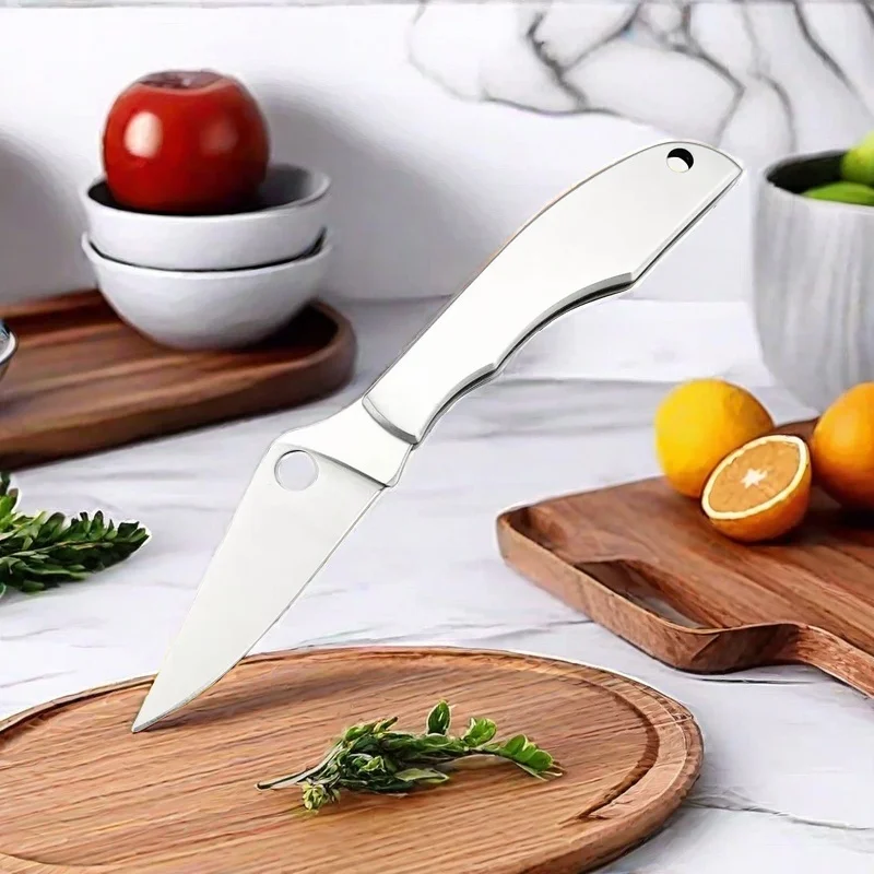 Sp C137 Multifunction Folding Knife 440c Blade 420 Steel Handle rofessional Chef's Slicing Knife，Kitchen Sharp Meat Cleaver