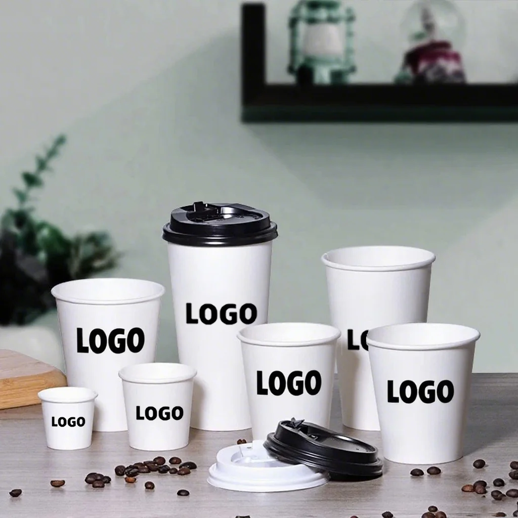 

500pcs 4oz 100ml、2.5oz 50ml、3oz 60ml Personalized Custom paper cup，Disposable Cup Custom，logo Custom，espresso cup