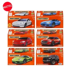 Original mattel matchbox auto druckguss box verpackt neue tesla porsche audi jeep fahrzeug modell spielzeug für jungen sammlung geschenk