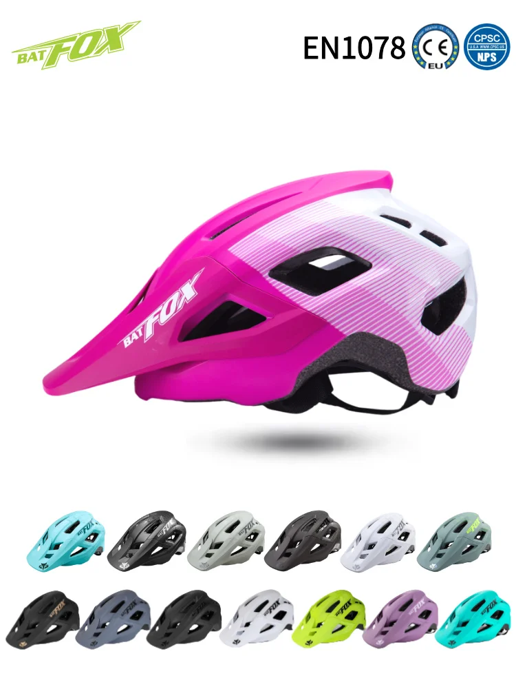 AliExpress BATFOX Cycling Helmet Size S/M/L Adjustable Comfort Mountain Bike Helmet Men Women Electric Scooter Road MTB Bicycle Helmets