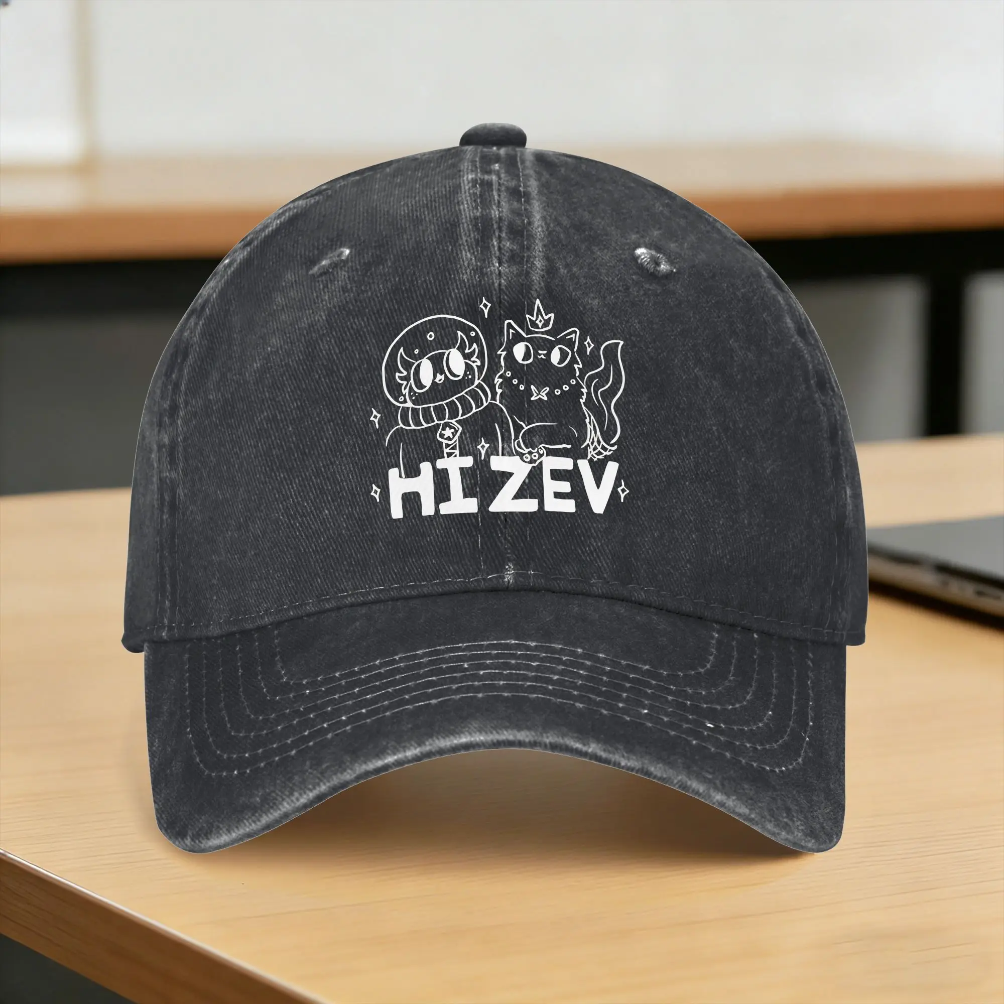 Summer Dungeon Crawler Carl Baseball Cap Sun Hi Zev!  Adjustable Washed Trucker Hat Women Men Fashion Hippie Baseball Caps