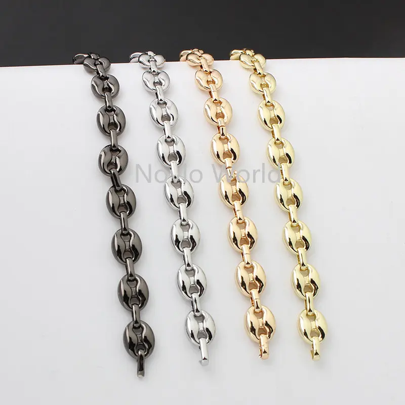 14MM Gold,Silver Luxury Metal Alloy Chains For DIY Handbag Purse Shoulder Crossbody Tote Handle Bag Strap Detachable Accessories