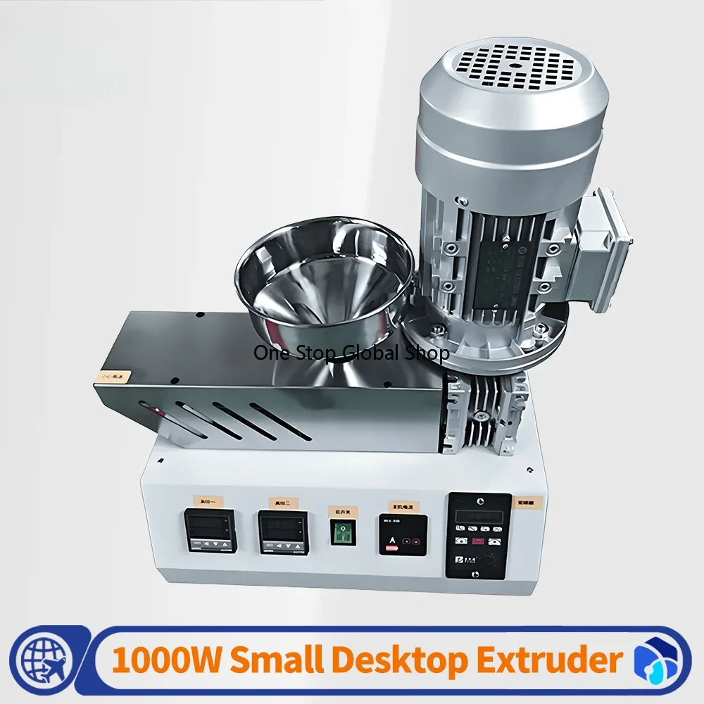 1000W Desktop Extruder Single SKD Alloys Screw Extruder Laboratory Microplastic Extruder Rubber Powder 3D Printing Wire Extrude