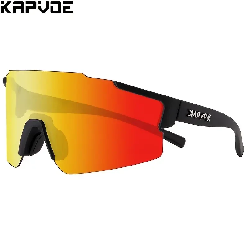 

KAPVOE Colored 1 Lenses NEW Bicycle Cycling Glasses For Men Women, Racing Sunglasses Eyewear Bike UV400 MTB Goggles For Outdoor