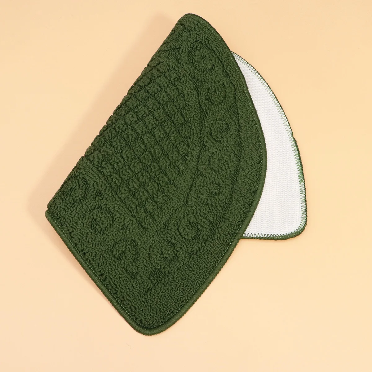 Semi-Circular Carpet 40X63Cm Dark Green Polypropylene Fiber Non-Slip Durable Indoor Mat For Home Office Bathroom Decoration Door