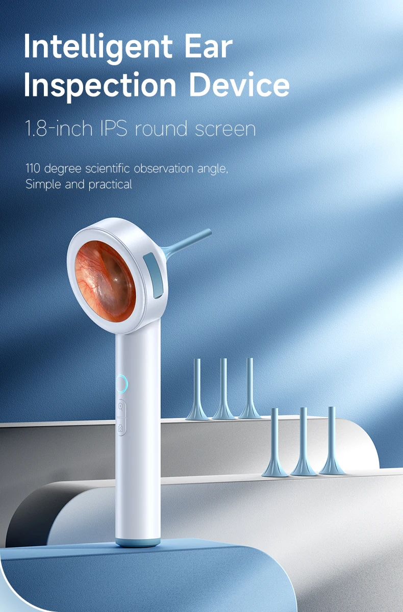 Ear Cleaner Camera with Screen 1080P Otoscope Ear Wax Removal Tool for Kids Adults & Pets 1.8’’ Screen LED Light Safe Ear Picker