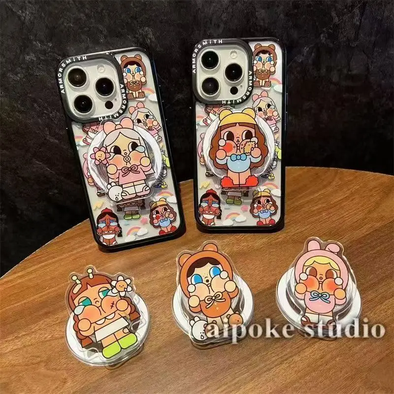 

Корейский милый магнитный держатель для телефона со съемной выдвижной воздушной подушкой для Iphone 17, Samsung S26, кронштейн Griptok Grip Tok