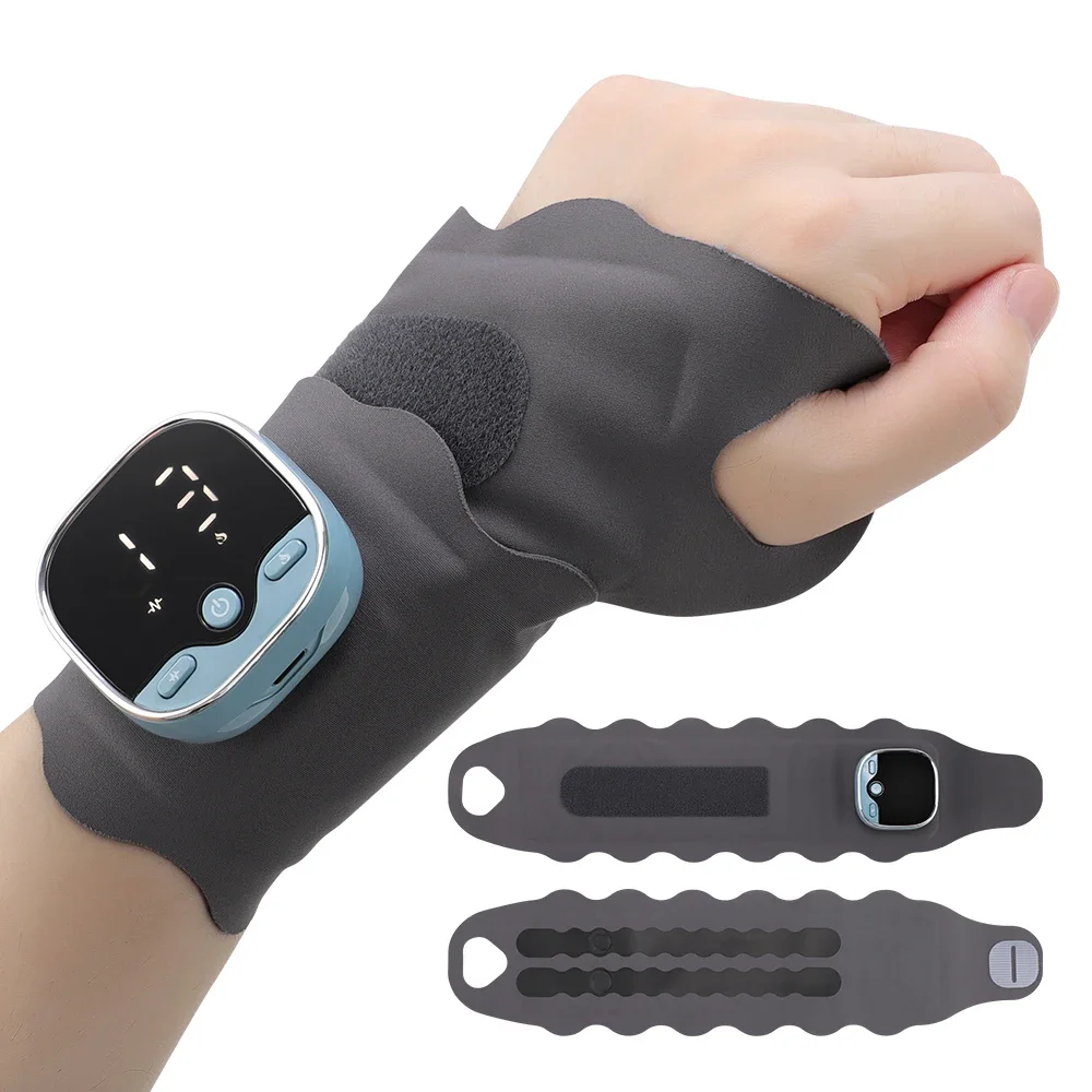 

Electrical Heated Wrist Massager Adjustable Wrist Guard Breathable Strap Cordless Sports Hand Support Joint Protection Health