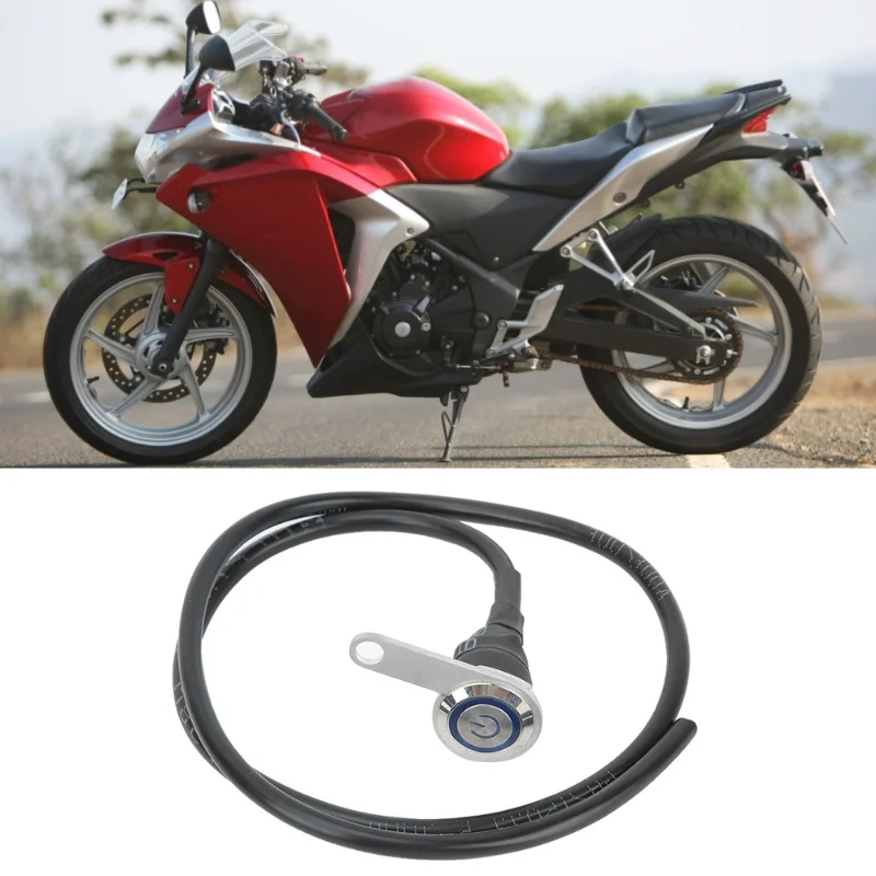 Picture 4: 22mm Spotlights Motorcycle Handlebar Switch Single Strip Stainless Steel 

Power Button