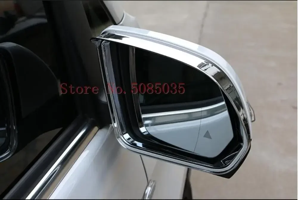 

For Mercedes-Benz Vito (W447) 2014 2015 2016 2017 2018 ABS Chrome Tail Rear Mirror Rainproof Cover Sun Visor Frame Cover 2pcs