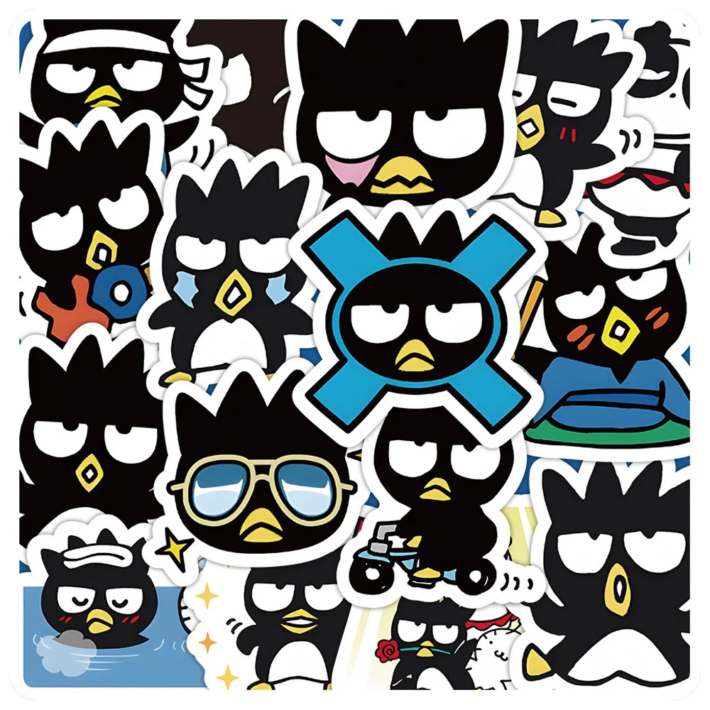 10/20/40pcs Bad Badtz Maru Graffiti Stickers Sanrio Cartoon Sticker Car Bike Diary Guitar Phone Laptop Cool Kid Decal Toys Gift