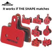 MOTSUV Bicycle Hydraulic Disc Brake Wear-resistant Brake Pads MTB Cycling Electric Bike Sintering all-Metallic Brake Pad Parts