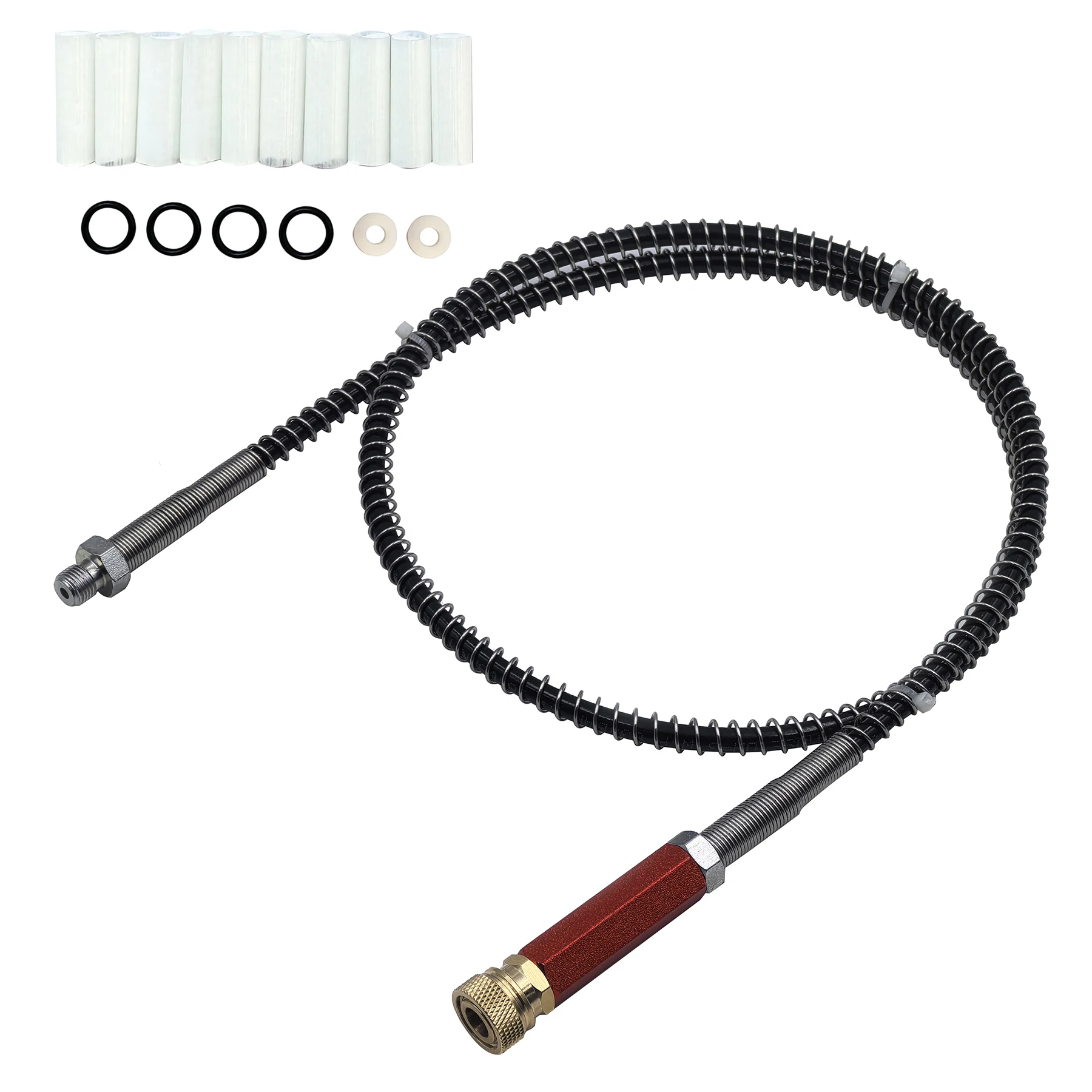100cm High Pressure Air Filter Water Oil Separator for Hand Pump Auto Air Compressor 8mm Quick Disconnect Connector