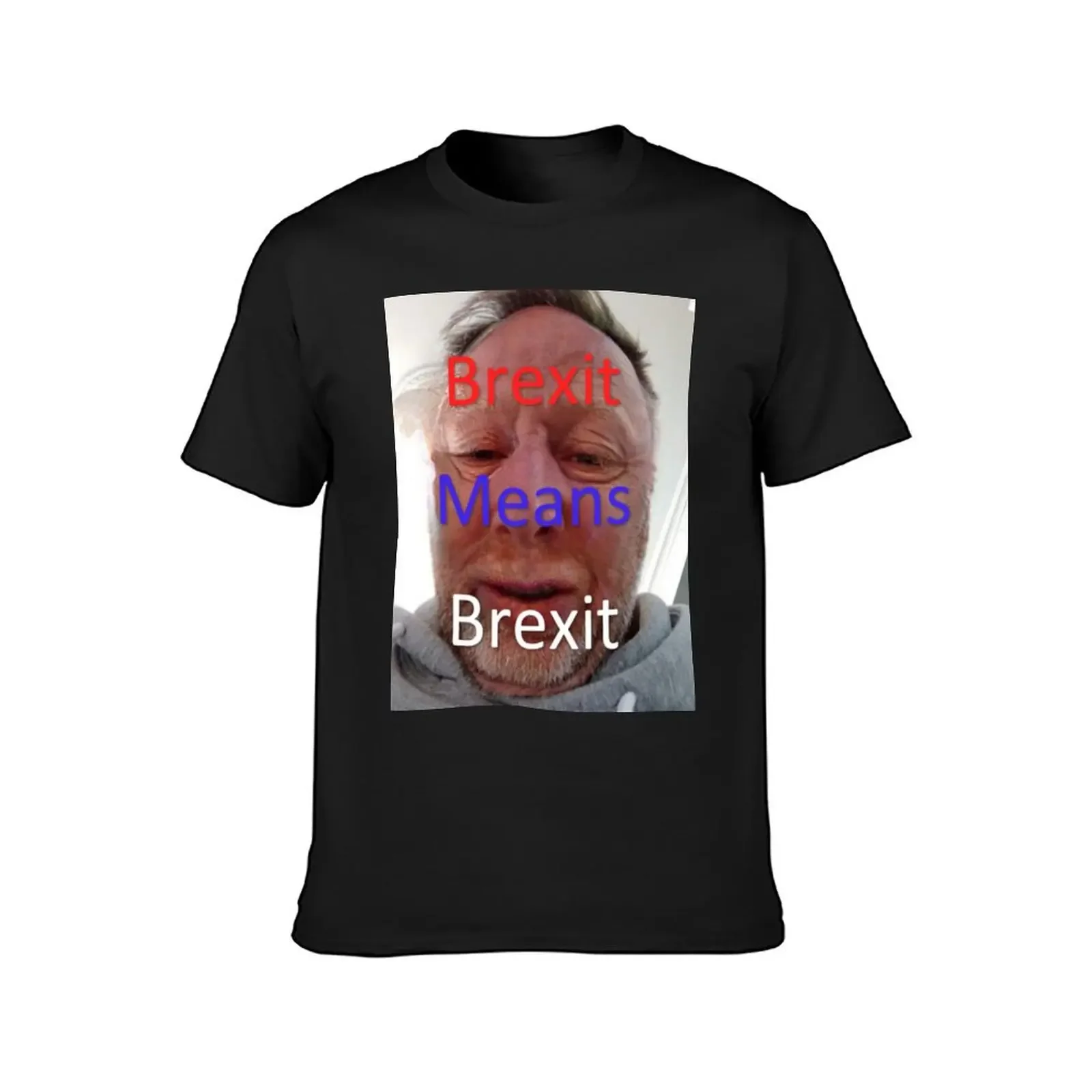 Limmy Brexit Means Brexit Face T-Shirt blanks blue archive graphic tee shirt men clothing