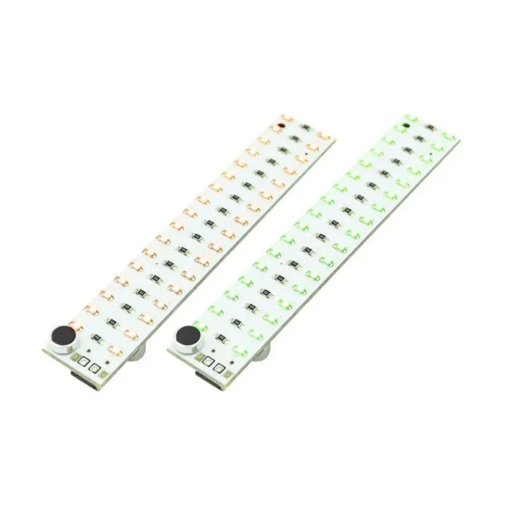 2*17 LED USB Mini Voice Control Audio USB Music Spectrum Light Flash Volume Level Indicator LED for MP3 Amplifier