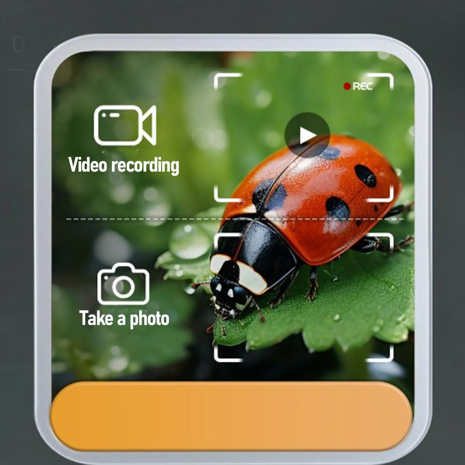 Mini microscópio portátil para crianças, tela profissional de 2 polegadas, microscópio digital com luz LED inteligente para aventuras ao ar livre