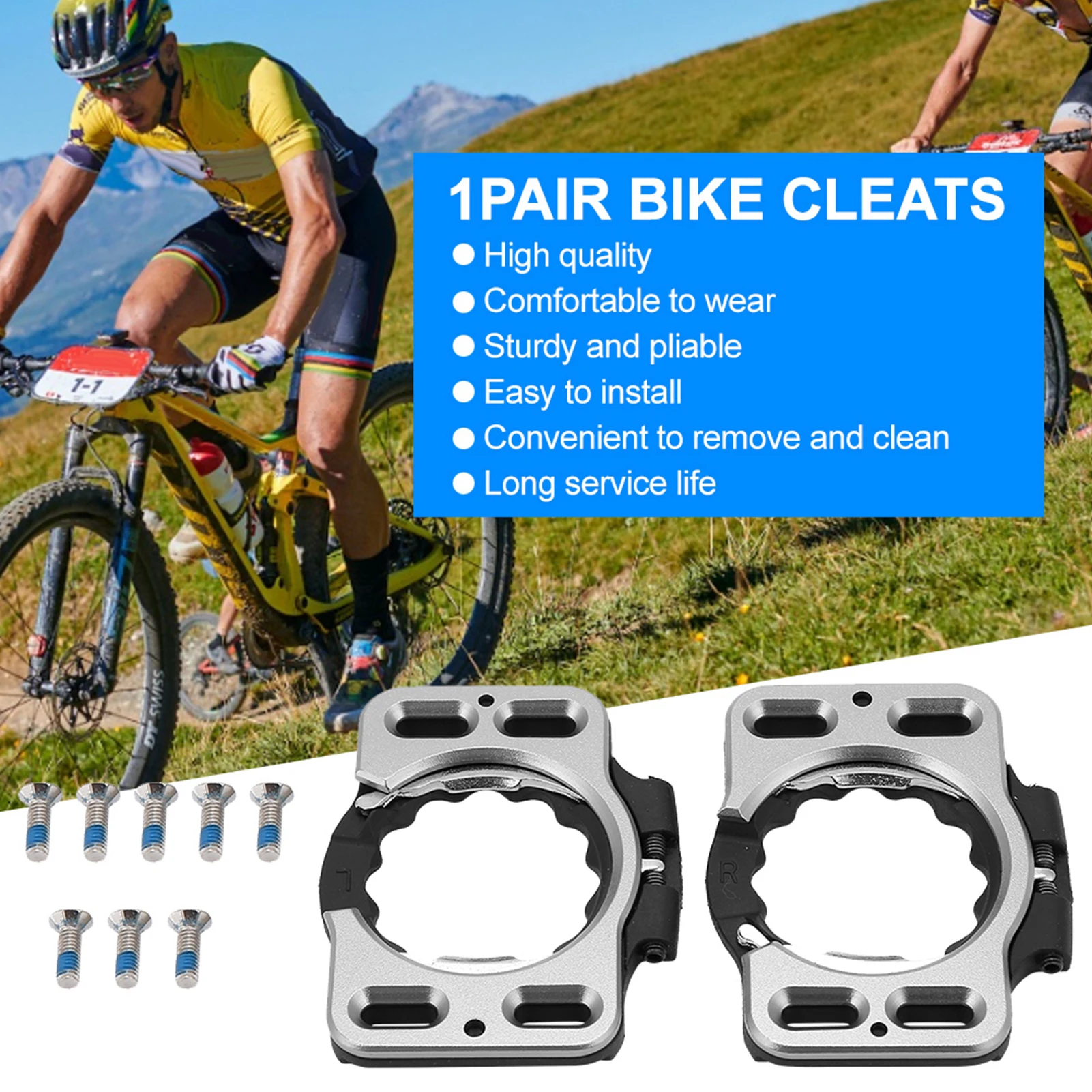 1 Pair Cycling Shoes Cleat Adapter Quick Release Pedal Cleat Cover Fit For SpeedPlay Zero