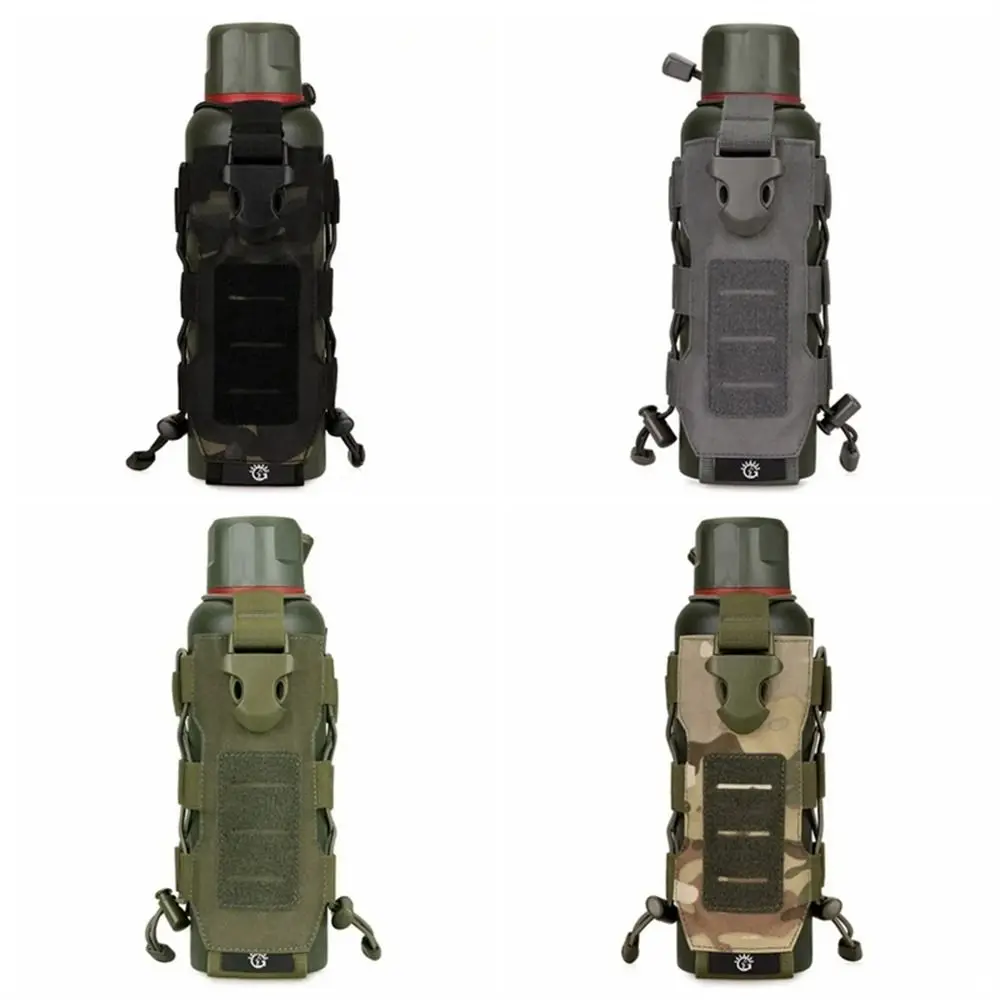 Adjustable Water Bottle Pouch Wear-resistant 300ml-850ml Canteen Cover Holster Molle System Waterproof Kettle Carrier Bag