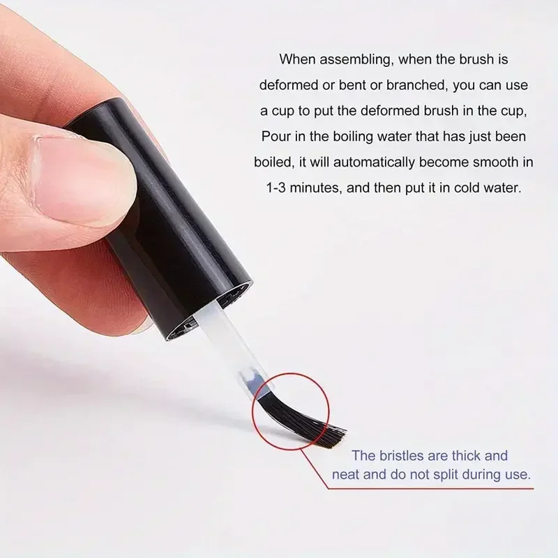 5/10 Stuks Zwarte Nagellak Flessen 15 Ml Lege Hervulbare Nagel Gel Polish Containers Met Borstel Cap Makeup gereedschap Nail Accessoires