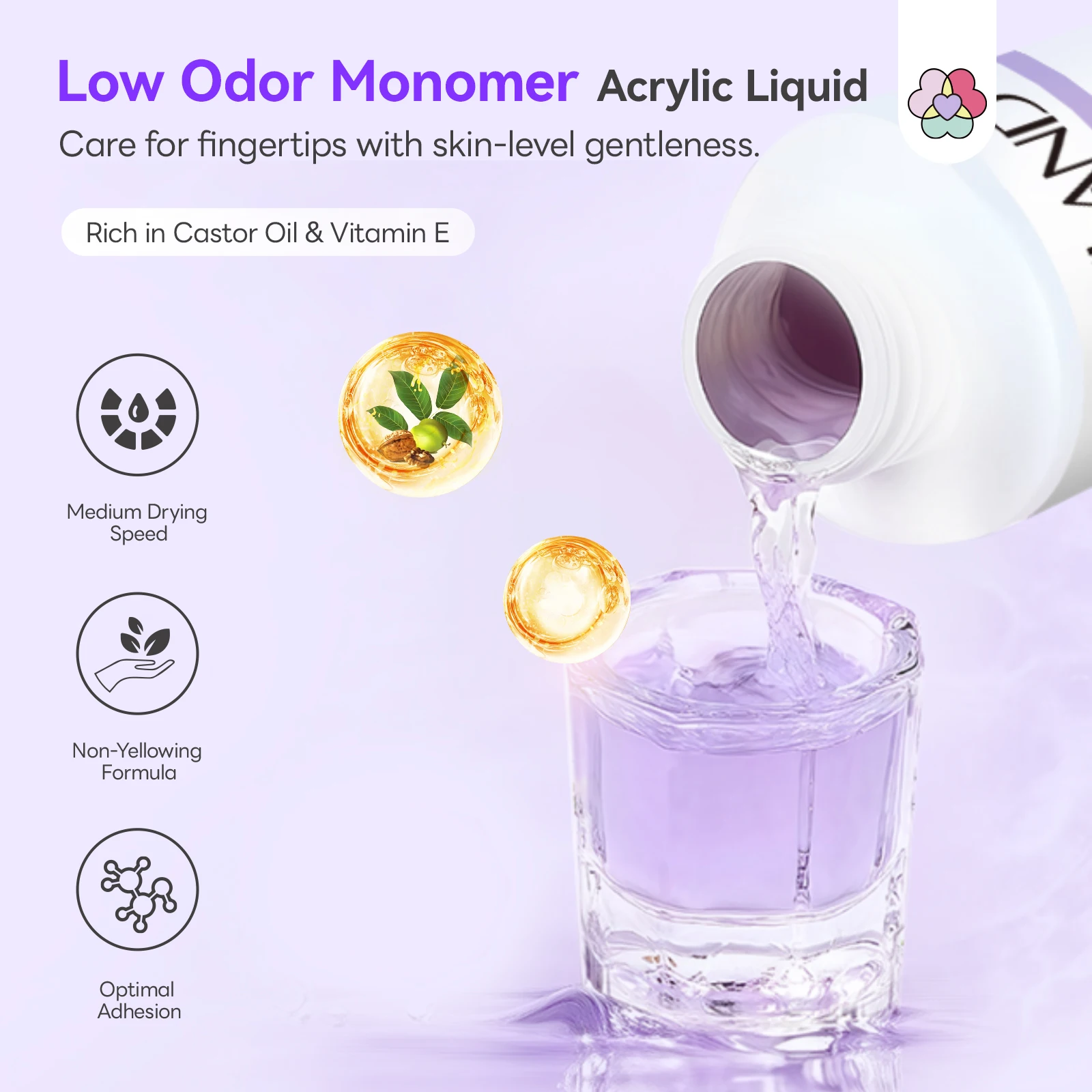 SAVILAND Kit de uñas acrílicas para principiantes, 30g, juego de líquido en polvo acrílico transparente con formas de pincel, herramientas completas de extensión de uñas para uso doméstico