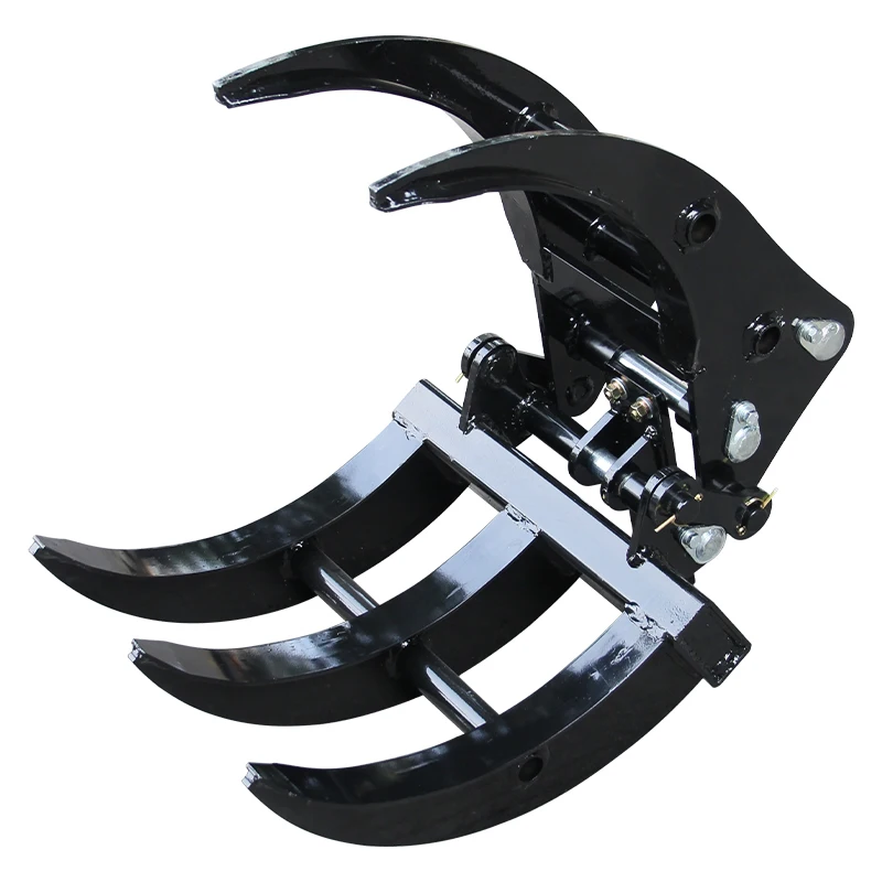 Новый 1-тонный небольшой экскаватор, металлическое захватывающее ведро, аксессуар из марганцевой стали, используется для фермерских садов и дворов, в наличии в США.