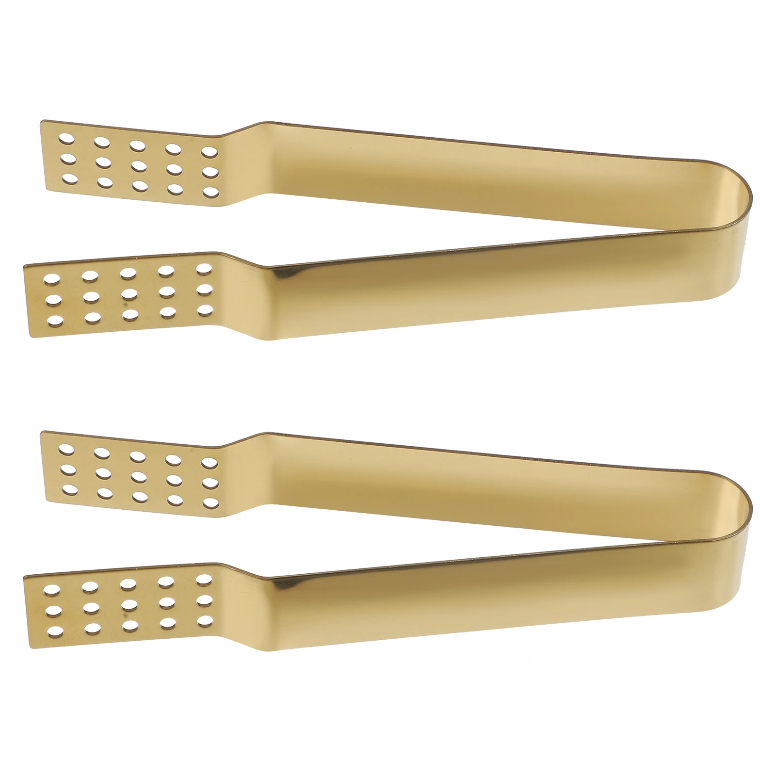 

2pcs Tea Bag Clip Stainless Steel Golden 430 Sugar Tongs BBQ Filter Kitchen Bar Accessories Practical Portable Storage Easy Use