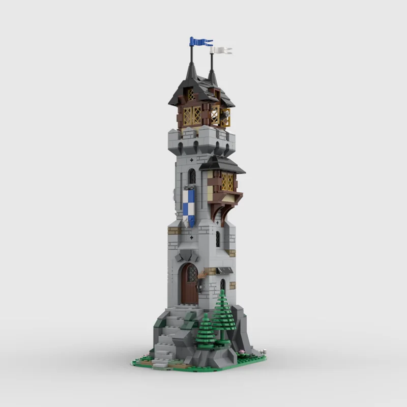 

Custom MOC Castle-themed Building Blocks Set - 681pcs Medieval Wizard Tower Decor, Ideal Creative Holiday Gift for Architecture